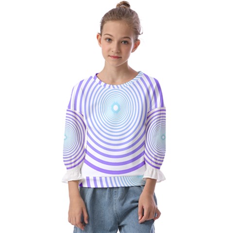 Hypnotic T- Shirt Hypnotize Royal Purple T- Shirt Kids  Cuff Sleeve Top by maxcute