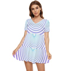 Hypnotic T- Shirt Hypnotize Royal Purple T- Shirt Tiered Short Sleeve Babydoll Dress by maxcute