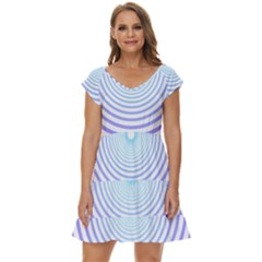 Hypnotic T- Shirt Hypnotize Royal Purple T- Shirt Short Sleeve Tiered Mini Dress by maxcute