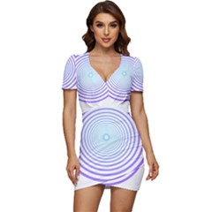 Hypnotic T- Shirt Hypnotize Royal Purple T- Shirt Low Cut Cap Sleeve Mini Dress by maxcute