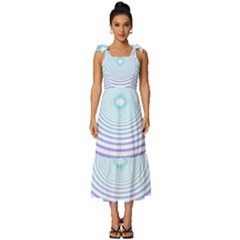 Hypnotic T- Shirt Hypnotize Royal Purple T- Shirt Tie-strap Tiered Midi Chiffon Dress by maxcute