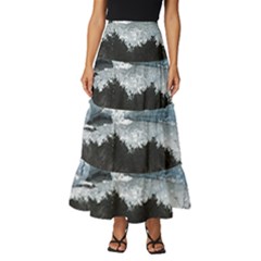 Iceberg T- Shirt Iceberg T- Shirt Tiered Ruffle Maxi Skirt by maxcute