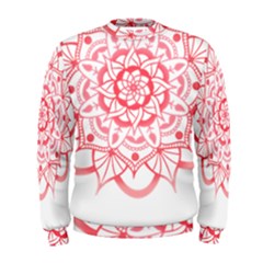 Intricate Mandala T- Shirt Shades Of Pink Floral Mandala T- Shirt Men s Sweatshirt by maxcute