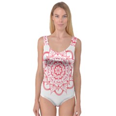 Intricate Mandala T- Shirt Shades Of Pink Floral Mandala T- Shirt Princess Tank Leotard  by maxcute