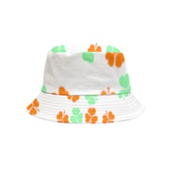 Irish T- Shirt Shamrock Pattern In Green White Orange T- Shirt Bucket Hat (kids)