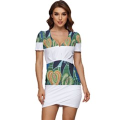 Jungle T- Shirt Jungle 1 T- Shirt Low Cut Cap Sleeve Mini Dress