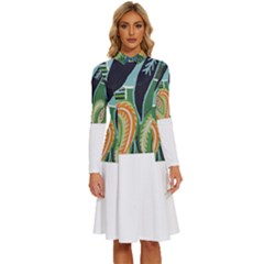 Jungle T- Shirt Jungle 1 T- Shirt Long Sleeve Shirt Collar A-line Dress