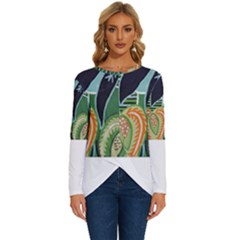 Jungle T- Shirt Jungle 1 T- Shirt Long Sleeve Crew Neck Pullover Top