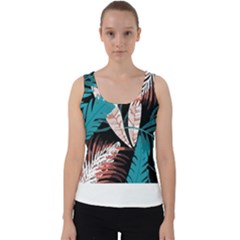 Jungle T- Shirt Jungle Paradise Botanical T- Shirt Velvet Tank Top by maxcute