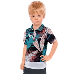 Jungle T- Shirt Jungle Paradise Botanical T- Shirt Kids  Polo Tee