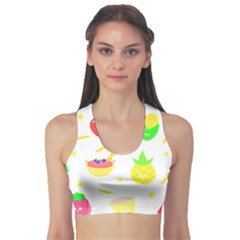 Kawaii Doodle T- Shirt Kawaii Doodle Food Illustration T- Shirt Sports Bra by maxcute