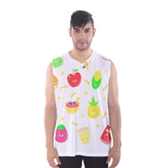 Kawaii Doodle T- Shirt Kawaii Doodle Food Illustration T- Shirt Men s Basketball Tank Top by maxcute