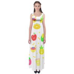 Kawaii Doodle T- Shirt Kawaii Doodle Food Illustration T- Shirt Empire Waist Maxi Dress by maxcute