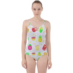 Kawaii Doodle T- Shirt Kawaii Doodle Food Illustration T- Shirt Cut Out Top Tankini Set by maxcute