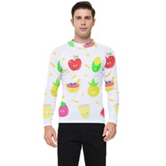 Kawaii Doodle T- Shirt Kawaii Doodle Food Illustration T- Shirt Men s Long Sleeve Rash Guard by maxcute