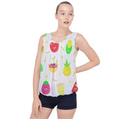 Kawaii Doodle T- Shirt Kawaii Doodle Food Illustration T- Shirt Bubble Hem Chiffon Tank Top by maxcute