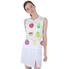 Kawaii Doodle T- Shirt Kawaii Doodle Food Illustration T- Shirt Women s Sleeveless Sports Top by maxcute