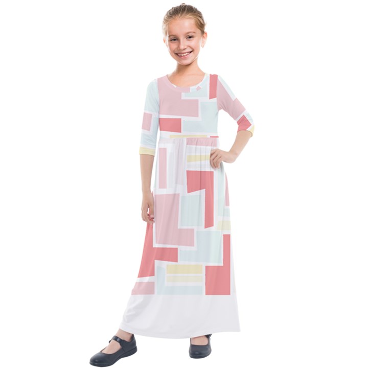 Labyrinth T- Shirt Labyrinth T- Shirt Kids  Quarter Sleeve Maxi Dress