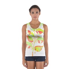 Leaves Art T- Shirtleaves T- Shirt Sport Tank Top  by maxcute