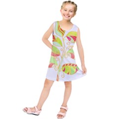 Leaves Art T- Shirtleaves T- Shirt Kids  Tunic Dress