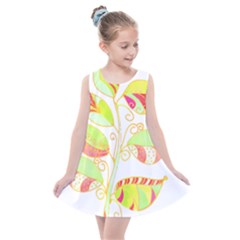 Leaves Art T- Shirtleaves T- Shirt Kids  Summer Dress by maxcute