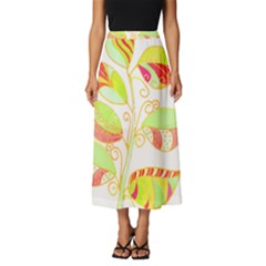 Leaves Art T- Shirtleaves T- Shirt Classic Midi Chiffon Skirt