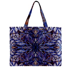 Denim Blend Repeats I Zipper Mini Tote Bag by kaleidomarblingart