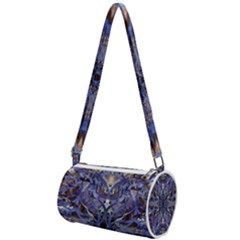 Denim Blend Repeats I Mini Cylinder Bag by kaleidomarblingart