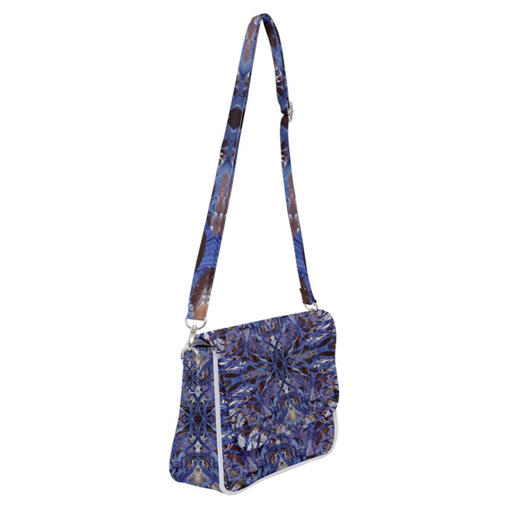 Denim Blend Repeats I Shoulder Bag with Back Zipper