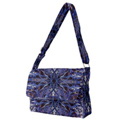 Denim Blend Repeats I Full Print Messenger Bag (s) by kaleidomarblingart