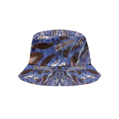 Denim Blend Repeats I Inside Out Bucket Hat (kids) by kaleidomarblingart