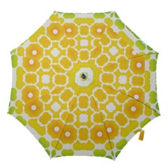 Yellow Seamless Pattern Hook Handle Umbrellas (small) by Ravend