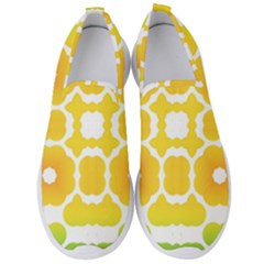 Yellow Seamless Pattern Men s Slip On Sneakers by Ravend