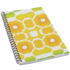 Yellow Seamless Pattern 5 5  X 8 5  Notebook by Ravend