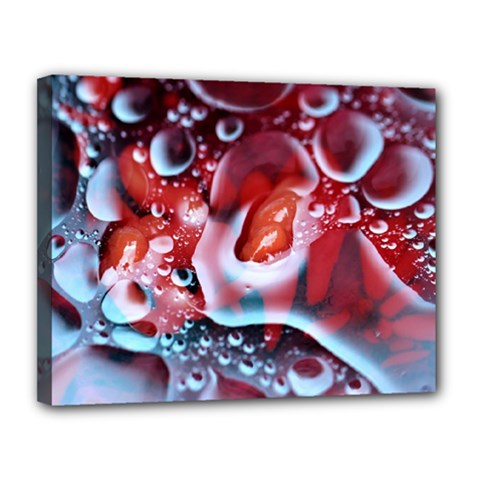 Abstract Art Texture Bubbles Canvas 14  X 11  (stretched) by Ravend