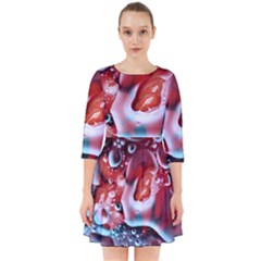 Abstract Art Texture Bubbles Smock Dress by Ravend