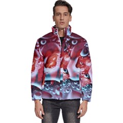 Abstract Art Texture Bubbles Men s Puffer Bubble Jacket Coat by Ravend