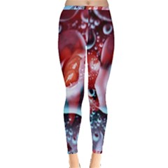 Abstract Art Texture Bubbles Inside Out Leggings by Ravend