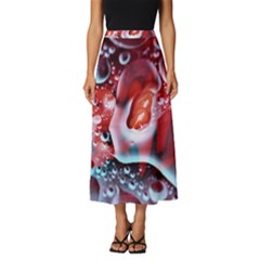 Abstract Art Texture Bubbles Classic Midi Chiffon Skirt