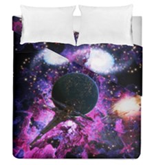 Spaceship Alien Futuristic Duvet Cover Double Side (queen Size) by Ravend