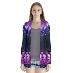 Spaceship Alien Futuristic Drape Collar Cardigan by Ravend