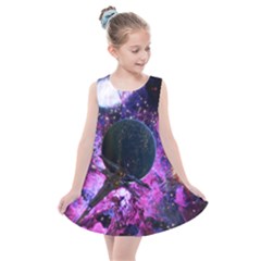 Spaceship Alien Futuristic Kids  Summer Dress by Ravend