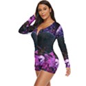 Spaceship Alien Futuristic Long Sleeve Boyleg Swimsuit View2