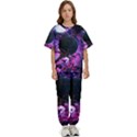 Spaceship Alien Futuristic Kids  Tee and Pants Sports Set View1