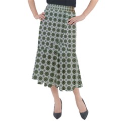 Pattern Background Abstract Midi Mermaid Skirt by Ravend