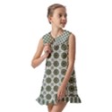 Pattern Background Abstract Kids  Pilgrim Collar Ruffle Hem Dress View2