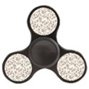 White And Brown Floral Wallpaper Flowers Background Pattern Finger Spinner View1