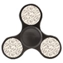 White And Brown Floral Wallpaper Flowers Background Pattern Finger Spinner View2