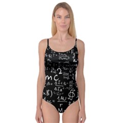 E=mc2 Text Science Albert Einstein Formula Mathematics Physics Camisole Leotard  by Jancukart