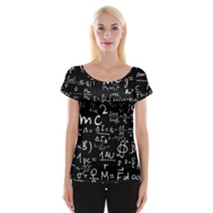 E=mc2 Text Science Albert Einstein Formula Mathematics Physics Cap Sleeve Top